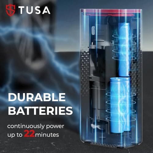 TUSA Storm X Cordless Tyre Inflator - Wired + Wireless (6000 mAh Battery & 12V Car Port), 2X Faster Inflation, 150PSI Air Compressor for Cars, Bikes, Motorcycles, Balls, and Inflatables (Red) 4
