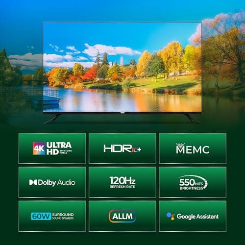 VW 127 cm (50 inches) Pro Series 4K Ultra HD Smart QLED Google TV VW50GQ2 2
