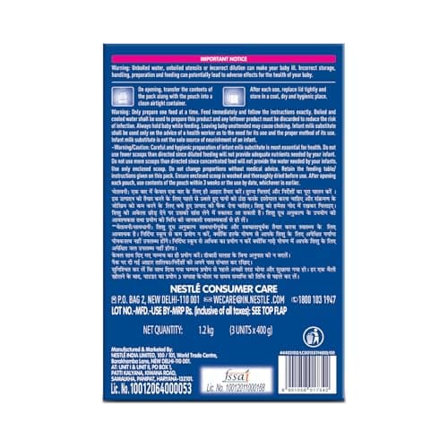 Lactogen Pro 1 Powder, 1.2Kg Pack, 0-6 Months, Infant Formula With Probiotic And Prebiotics 3