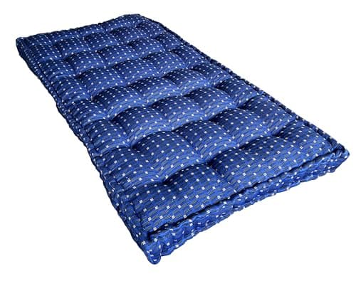 Adim's Traditional Indian Premium Blue Gadda Box Mattress, 2.5 x 6 Feet 3