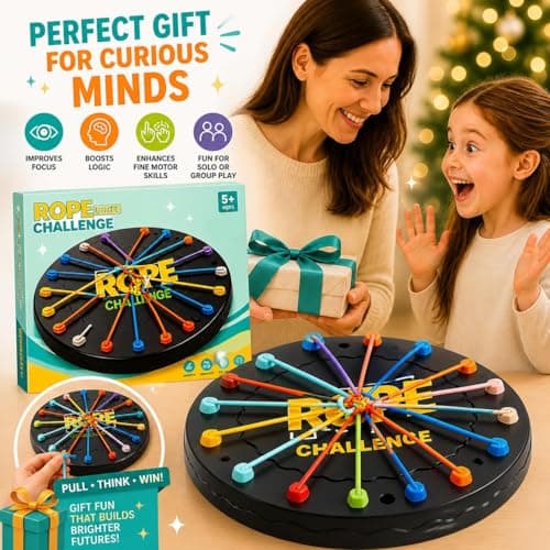 QUINRY Rope Untangling Puzzle Game for Kids 5+ Years | Brain Teaser String Puzzle | Logic & Strategy Game for Kids | Educational Toy Gift for Boys & Girls 2