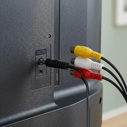 Book My Remote 3.5mm Male Plug to 3 RCA Female Adapter Cable | AV to 3 RCA Composite Video + Stereo Audio | for LED TV Set Top Box DTH DVD Camcorder 4