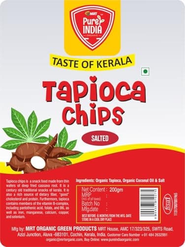Pure India Tapioca Chips Salted - 200g