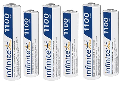 Envie 1100mah AAA Infinite Plus Rechargable Battery (Pack of 6)