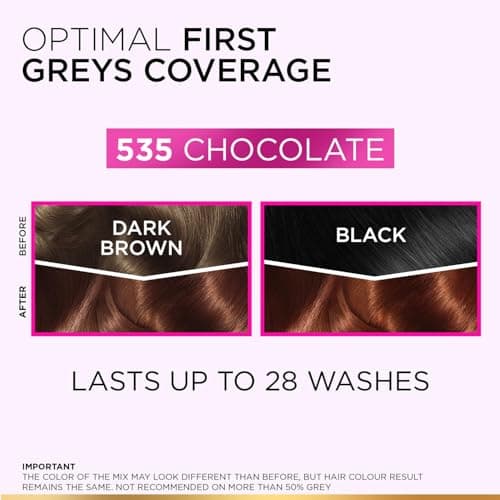 L'Oréal Paris Casting Crème Gloss Hair Color With Glycolic Gloss Complex | 5X Glossier Hair Color | Shade 535 - Chocolate | 60g + 40ml + 60g 5