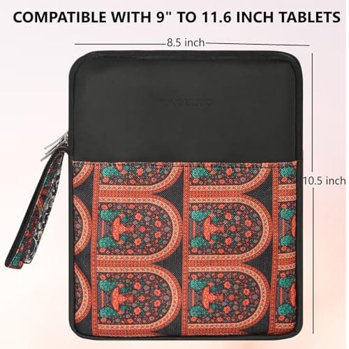 Tabelito Tablet Sleeve Case Cover for 9" to 11.6" With Fleece Inner - Compatible With iPad 10.2/Air 10.9/Pro 11, Samsung, Lenovo, Galaxy Tab A9 Plus, Realme Pad, Honor X9, Mi 7, Redmi, Oneplus 5
