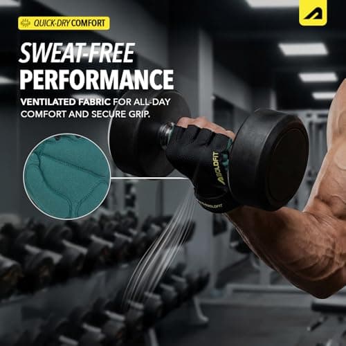 Boldfit Gym Gloves for Men Workout Unisex Cushion Hand Gloves for Gym for Men & Women for Cycling, Weightlifting, Workout Comfortable Fit Bike Riding, Cycling Handgloves - Coregrip Black Yellow XL 3
