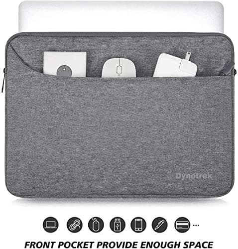 Dynotrek Moon 14 inch Laptop Sleeve Bag Pouch, Computer Cover Accessories Pocket, Portable Laptop Case Compatible for MacBook Air/Pro, Dell, HP, Acer, Asus, Lenovo -Denim Grey 3