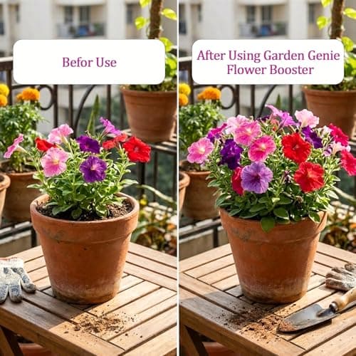 Garden Genie Flower Booster Fertilizer 830g | Organic Fertilizer For Flowering Plants | Fertilizer for Flower Plants | Essential Flowering Fertilizer Powder 4