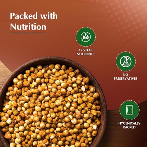 Amazon Brand - Vedaka Roasted Chana Whole with skin 500 g 4
