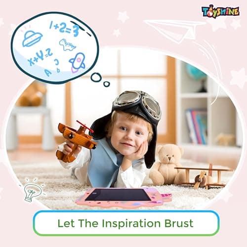 Toyshine Unicorn Design Writing Tablet LCD Tab Drawing Pad Doodle Board for Kids 3-10 Years Old Boys/Girls Gifts Education Learning Toys 4