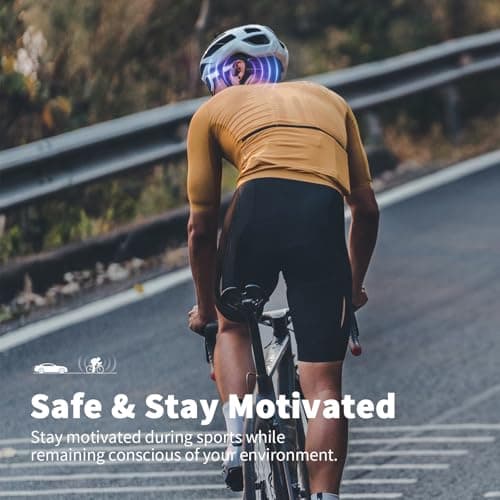 GEUYNAY Bone Conduction Headphones, Open Ear Headphones Bluetooth 5.4 Wireless Headsets with Mic,IPX5 Waterproof Sport Headphones for Running, Cycling, Workout(Black) 3