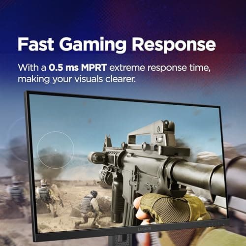 Lenovo Legion 27-10 | 27" (68.58cm) FHD IPS 240Hz Gaming Monitor | 0.5ms, AMD FreeSync, NVIDIA G-Sync 99% sRGB, 2xHDMI 2.1 TMDS, 1xDP 1.4| Tilt, Swivel, Pivot, Height Adjust | Black | 68C5GAC4IN 5