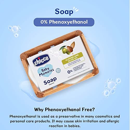 Chicco Baby Moments Soap 75g Buy 3 Get 1 Free For Nourished & Moisturised Skin With Natural Care of Almond & Olive Oil 4