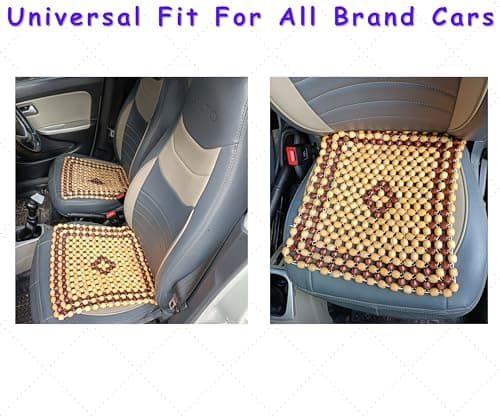 Pyengora Ventilated seat for Car, Wodden Beads Cushion Pad, Universal Fit for All Brand Cars 6