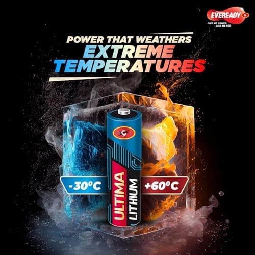EVEREADY Ultima Lithium AA Batteries – Pack of 2, 15X Longest Lasting, Anti-Leak Technology, Lightweight for High Performance Devices 4