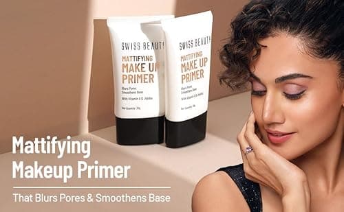 SWISS BEAUTY Makeup Primer Oil Free Mattifying Long Lasting Base, Shades, 30 ml 2