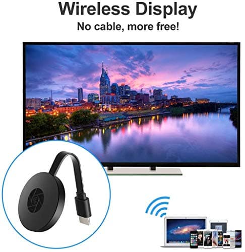 Blackpool® HDMI TV 4K Wireless Adapter WiFi Display Dongle Mirror Miracast Receiver Compatible with Android, Mac iOS, Windows Support Miracast Airplay DLNA 4
