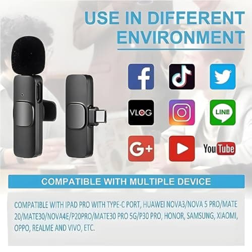 USTINE Youtuber Kit | 10" Ring Light | Wireless mic | Extra-Long Selfie Stick with Large Reinforced Tripod Upto 67 inch/170 cm with, BT, Fb Videos, Reels. (Tripro X5 + 10" Light+Wireless Mic) 2