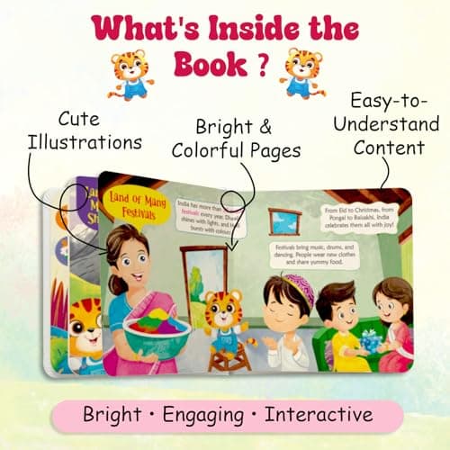 Pegasus India Mini World Kids Geography Book Travel Across Food Festivals Languages and Maps for Children Discovering Regional Diversity States ... and Fun Facts about the Indian Subcontinent 3