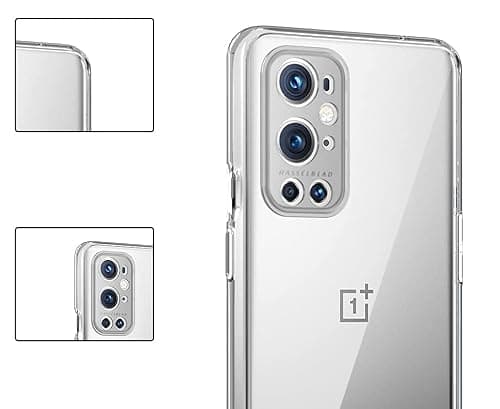 JGD PRODUCTS for OnePlus 9 Pro Premium Transparent Hybrid Soft Slim Dust Proof Plastic Back Case Cover with Camera Protection 3