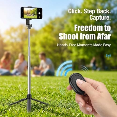 USTINE® Youtuber Kit | 10" Ring Light (3 Light Modes), Imported Mic, 67" Selfie Stick Tripod Stand | Bluetooth Remote | Vlogging, Reels, YouTube, FB Videos 5