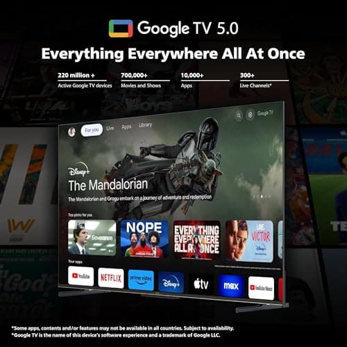 Philips 139 cm (55 inches) 8100 Series 4K Ultra HD Smart QLED Google TV 55PQT8100/94 3