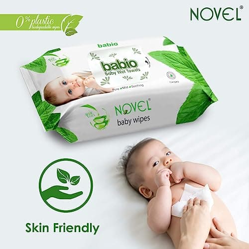 Novel Baby Wet Wipes 72 Wipes (72 Count Pack of 4, Label) 4