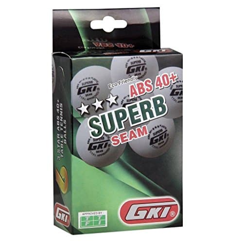 GKI Superb Plastic Table Tennis Ball, (White) Standard Size 2