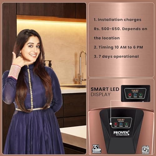 Proven Jupiter RO Water Purifier for Home, 12L | RO+UF+UV with Copper, Zinc & Alkaline, TDS Adjuster, ISI Certified, Borewell & Hard Water - Full Brown 5