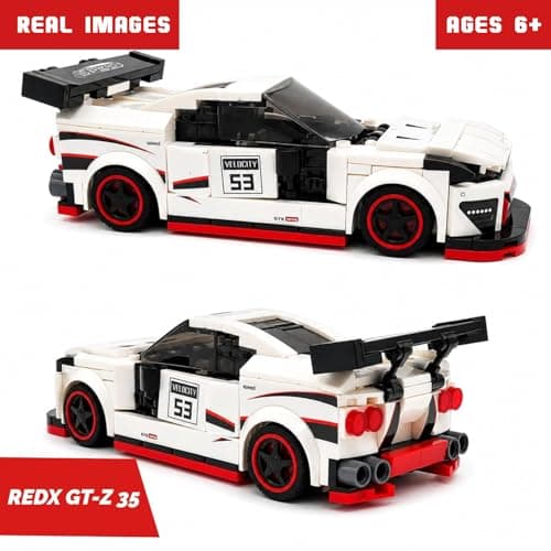 Premium Building Blocks Set for Kids Age 6+ | 294 Pieces DIY Construction Toy | STEM Educational Learning Toy | Develops Problem Solving & Fine Motor Skills | Screen (RedX GT-Z 35) 4