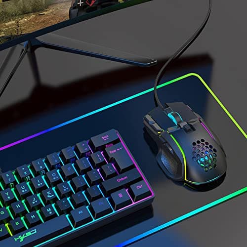 FABLOFT S700 USB Wired Gaming Mouse up to 12800 DPI for Windows for PC and Notebook|Computers/Tablets & Networking | Keyboards, Mice & Pointers | Mice, Trackballs & Touchpads|1 Piece Mouse 4