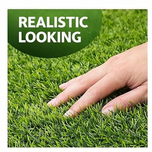 Homitecture 25 MM High Density Artificial Grass Bathmat Carpet Mat for Balcony Multipurpose Entryway Floor Doormat for Lawn Garden Terrace & Office (37 X 57 Cm, Green Pack of 2) 3