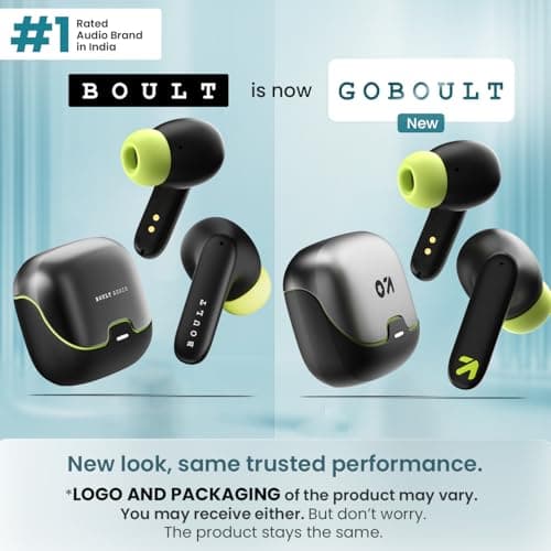 GOBOULT Z40 True Wireless in Ear Earbuds with 60H Playtime, Zen™ ENC Mic, Low Latency Gaming, Type-C Fast Charging, Made in India, 10mm Rich Bass Drivers, IPX5, Ear Buds TWS (Black) 2