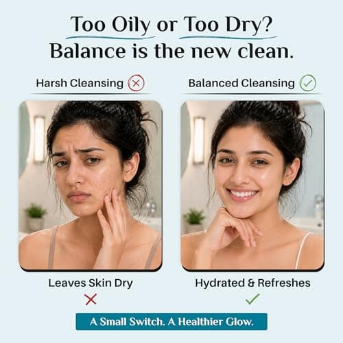 Indee Daily Face Wash Liquorice Cucumber Gentle Cleanser Non Irritant Non Drying for Oily Sensitive Combination Skin Women Men (100ml, Pack of 3) 3