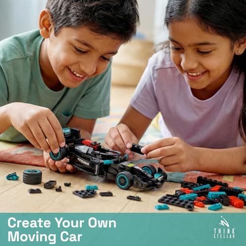 Think Stellar F1 Racing Car Building Blocks Set – 225+ Pieces Toy Car Construction Kit for Kids 6+ & Adults | Build 8 Unique Formula Race Cars | STEM Educational, Birthday Gift Toy (Stinger) 3