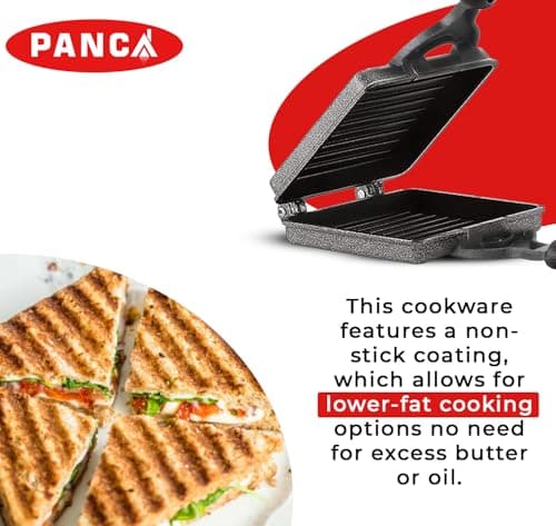 PANCA Non-Stick Jumbo Grill Gas Toaster Premium Big Bread Sandwich Maker Griller with Bakelite Handles (Magnum Toaster) 5