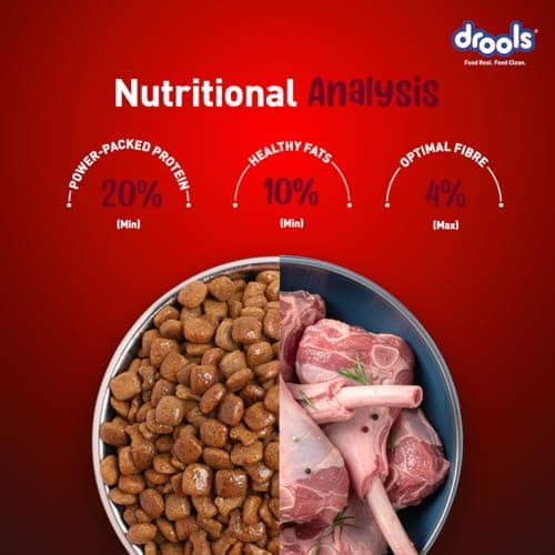 Drools Adult Dry Dog Food 1kg | Lamb and Rice Flavour | Supports Skin Nourishment and Coat Radiance | Promotes Healthy Digestion | Natural Antioxidants | Strengthen Immunity 4
