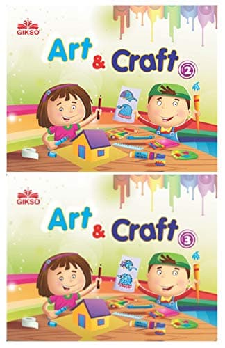 GIKSO Combo of Art and Craft 2 and 3 for Kids Age 5-10 Years Old Set of 2 Activity Books (First Edition 2018, Reprinted 2019)