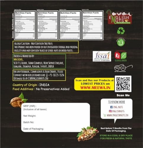Healthy Mixed Nuts 1kg | 14+ Dried Fruit Mixed | Trail Mix Include Walnut Raisins Almonds Cashew Pumpkin SunFlower Flax DriedBerry Dates Khajur Amla & Many More| Nutritious Dry FruitsMix | Fresh & Cru 2