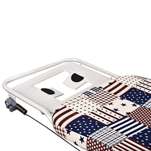Orril Premium Metal Ironing Board Foldable with Grilled Iron Holder, White Steel Folding Ironing Board with Tray/Wire Manager and Aluminised Surface, White (Make in India)-Made in India 3