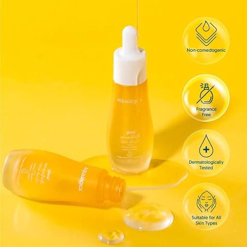 Aqualogica Glow+ Concentrate Vitamin C Face Serum with Hyaluronic Acid, Vitamin C & Papaya - Glow Serum for Men & Women | Glowing Skin, Skin Brightening & Non Sticky -30ml 2