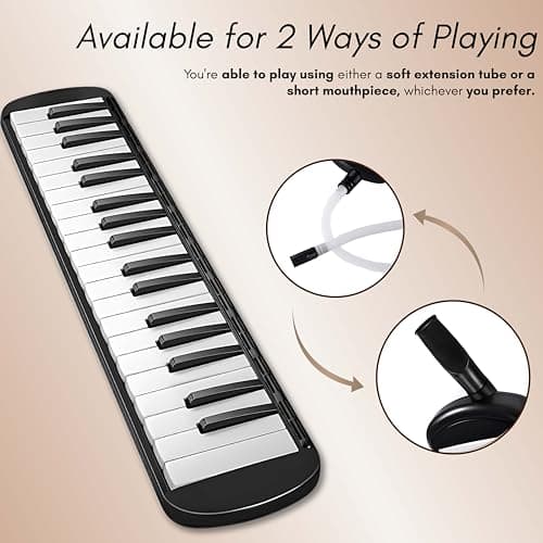 Swan 37 Key Melodica with Case (Black) 5