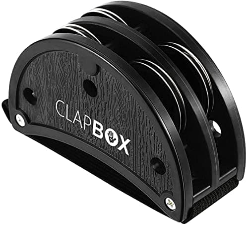 Clapbox Foot Tambourine - Jingles, Black