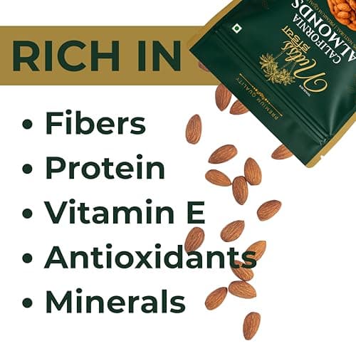 NUTSS INDIA Premium Almonds 500g | California Badam Whole | Fresh Raw Almond Nuts | Nutritious Dry Fruits | Healthy Daily Nutrition 5