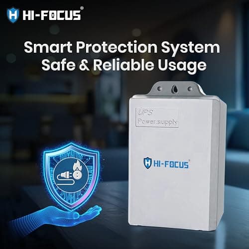 Hi Focus Mini UPS for WiFi Router 12V | 5400mAh Battery Backup | Power Backup for Modem, CCTV & ONU | Built-in Lithium Battery with Safety Protection 4
