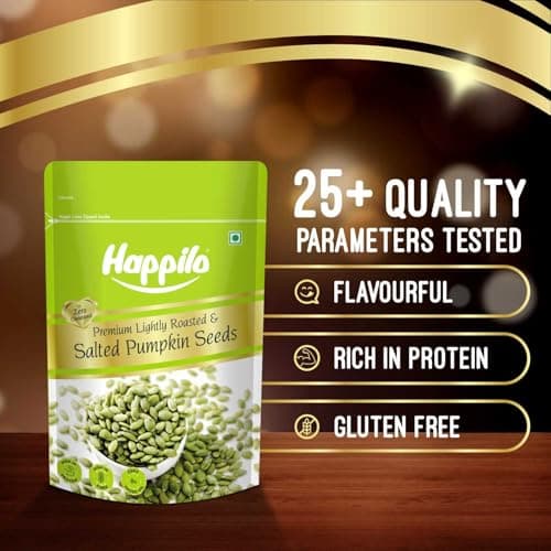 Happilo Premium Lightly Salted & Roasted Pumpkin Seeds 200g | AAA Grade | Crunchy Fiber-Rich Superfood Snack | Healthy Booster Seeds for Diet & Fitness 5