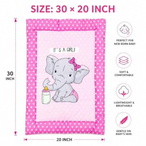 Credence NEW Born Baby GODADI Pack of 2 C0MB0 Set Soft Cotten GODADI/GODARI/Baby Bed/Crib Sheet/Cartoon MAT Baby GODADI/Bedding Set/MALTICOLOUR 2