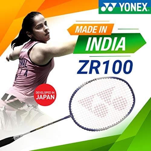 Yonex ZR 100 Light Aluminium Badminton Racquet with Full Cover | Made in India (Dark Blue,Set of 1) 3