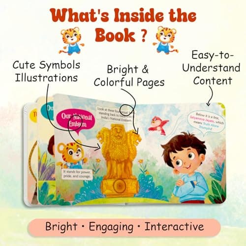 Pegasus Indian National Symbols Kids Educational Book Discover Meanings of Proud Emblems and State Flag History for Children Learning Heritage Facts ... (Incredible India Book for kids) 3